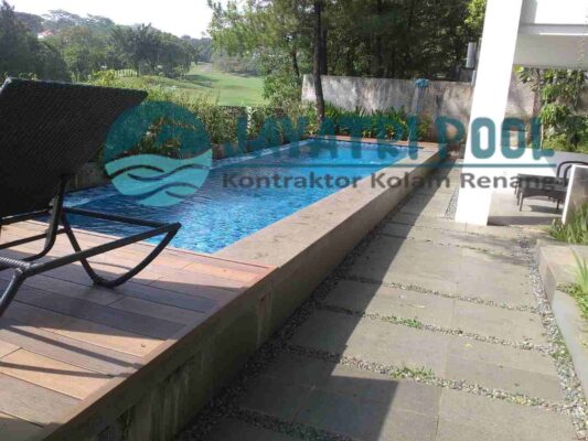 kolam renang klien di cimahi yang dibuat trijaya pool